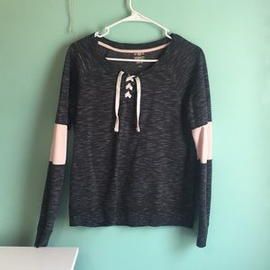 Grey and Pink Sweatshirt